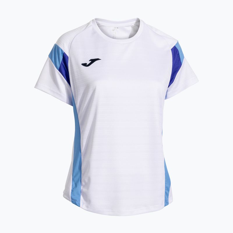 Koszulka tenisowa damska Joma Montreal white/sky blue 2