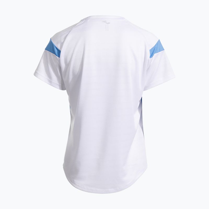 Koszulka tenisowa damska Joma Montreal white/sky blue 3