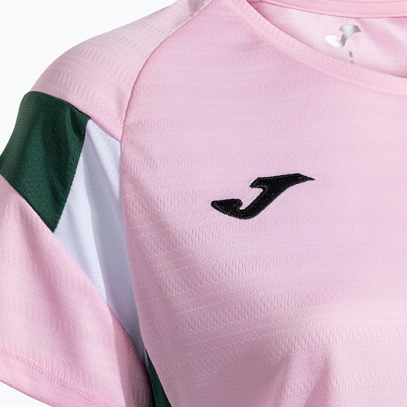 Koszulka tenisowa damska Joma Montreal pink/green 4