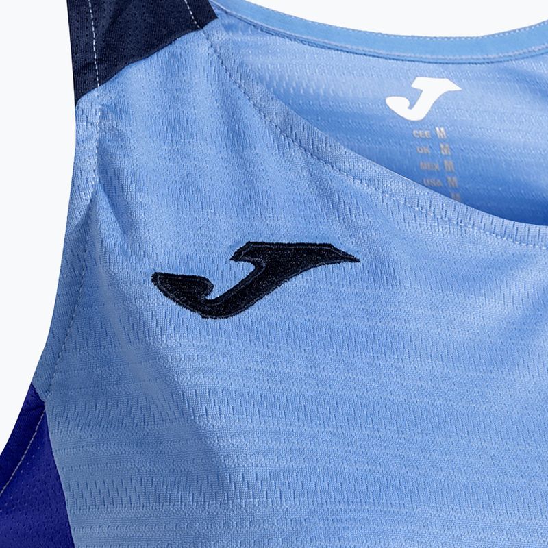 Koszulka tenisowa damska Joma Montreal sky blue/dark navy 3