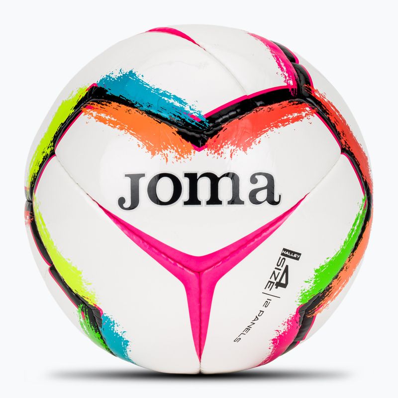 Piłka do piłki nożnej Joma Halley II white/fluor pink rozmiar 4