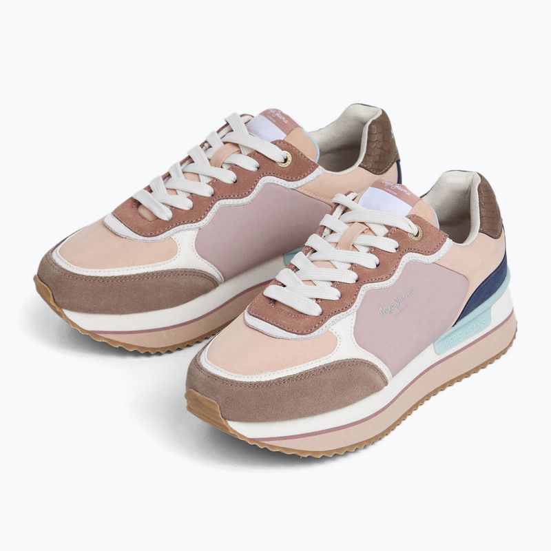 Buty damskie Pepe Jeans Rusper Combi mud brown 2