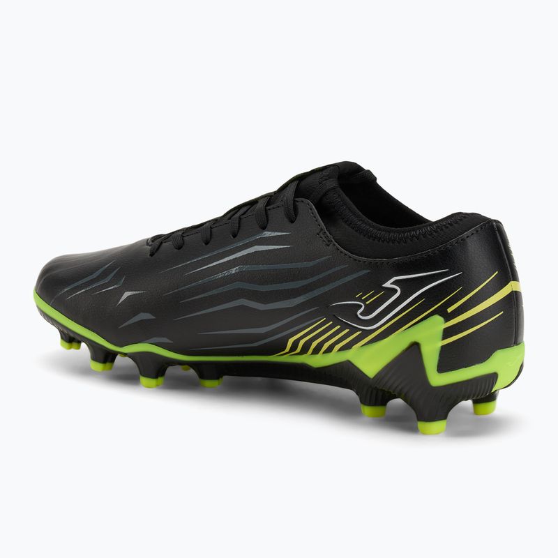 Buty piłkarskie męskie Joma Propulsion FG black/fluor yellow 3