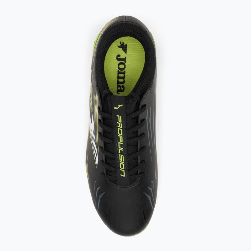 Buty piłkarskie męskie Joma Propulsion FG black/fluor yellow 5