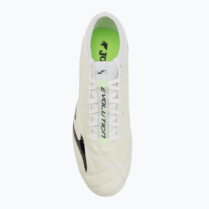 Buty piłkarskie męskie Joma Evolution FG white/green 5