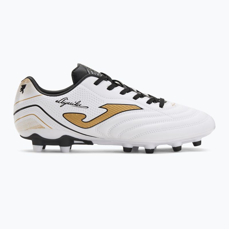 Buty piłkarskie męskie Joma Aguila FG white/gold 2