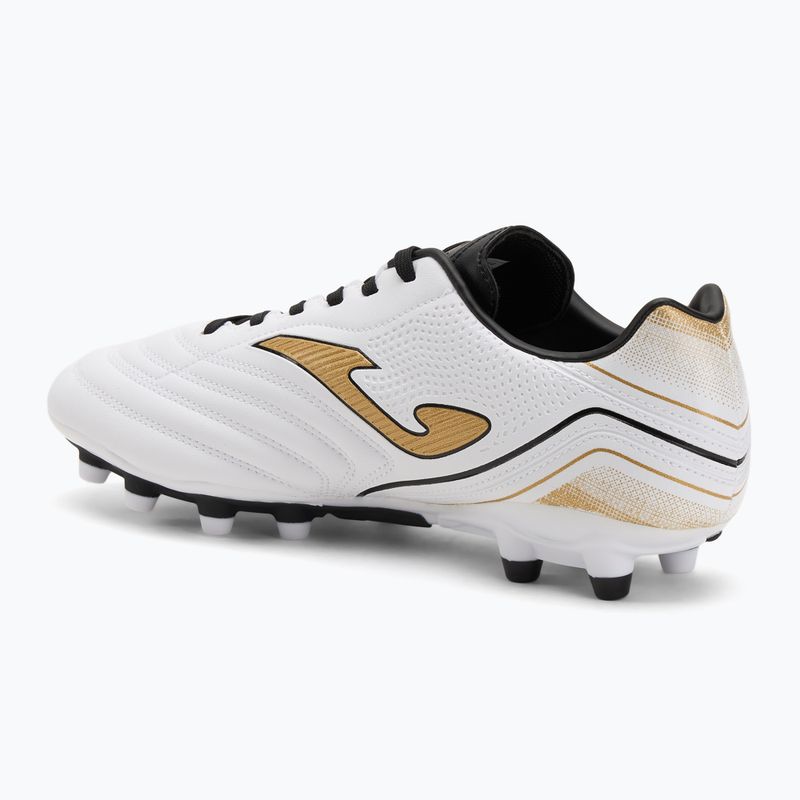 Buty piłkarskie męskie Joma Aguila FG white/gold 3