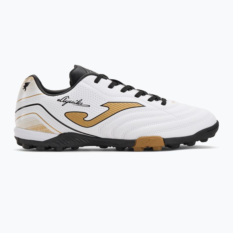 Buty piłkarskie męskie Joma Aguila TF white/gold 2