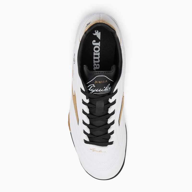 Buty piłkarskie męskie Joma Aguila TF white/gold 5