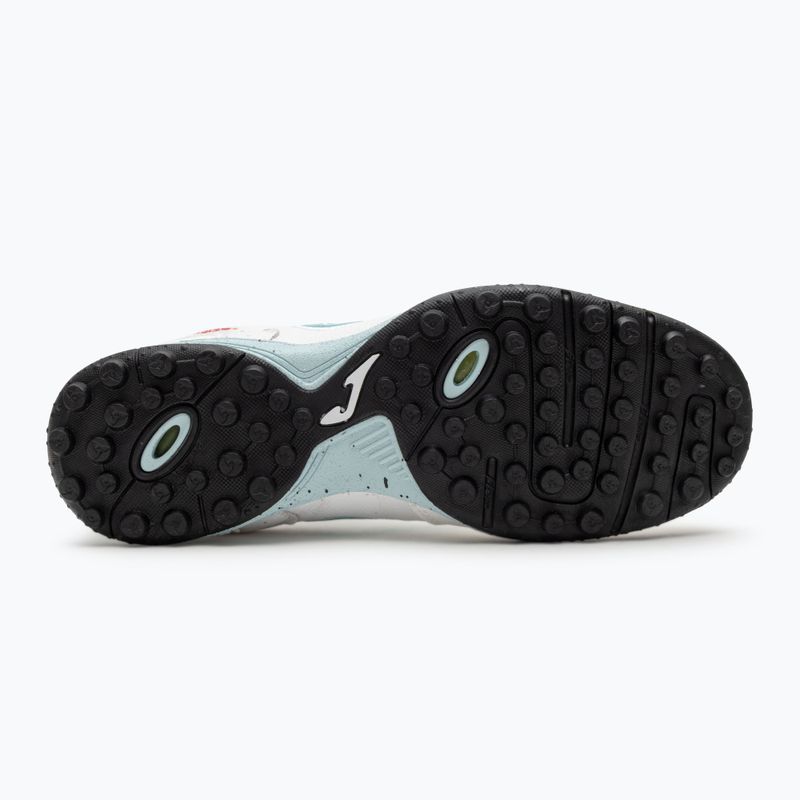 Buty piłkarskie męskie Joma Top Flex TF white/turqoise 4