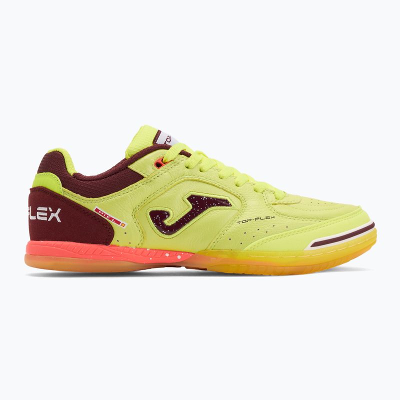 Buty piłkarskie męskie Joma Top Flex IN fluor yellow/purple 2