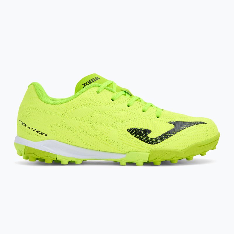 Buty piłkarskie dziecięce Joma Evolution Jr TF fluor green 2