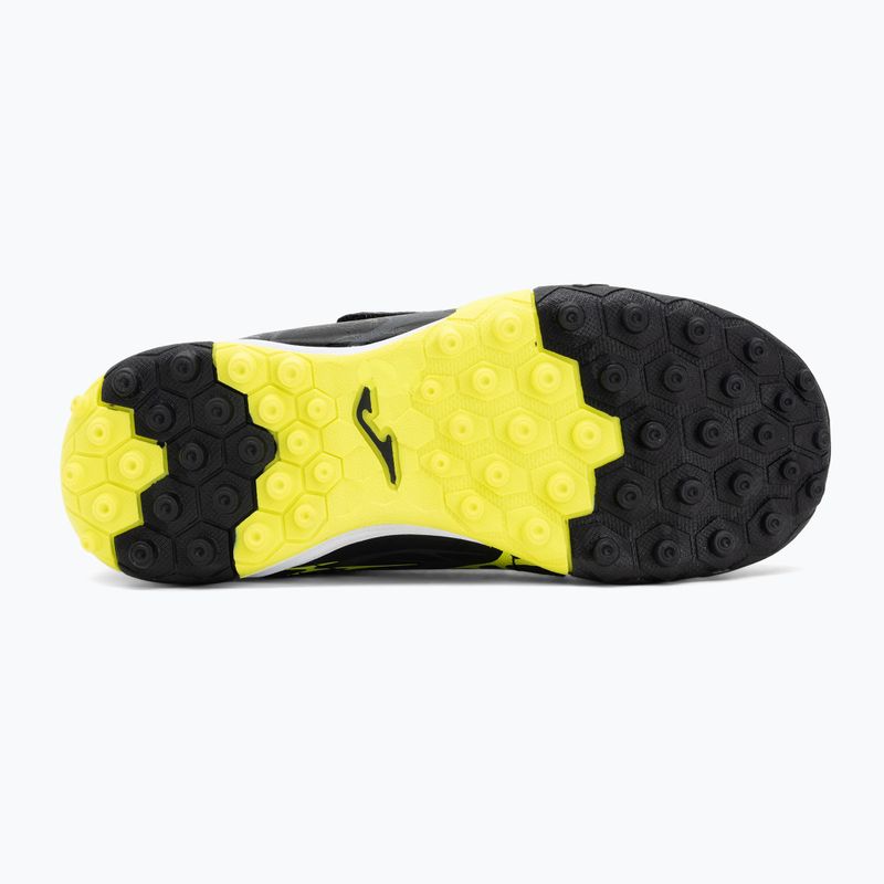Buty piłkarskie dziecięce Joma Super Copa Jr TF black/fluor yellow 4