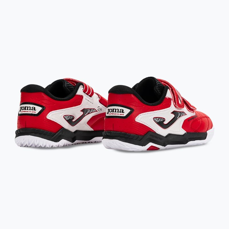 Buty piłkarskie dziecięce Joma Cancha Jr IN red/white 3
