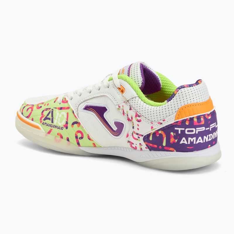 Buty piłkarskie męskie Joma Top Flex IN amandinha/white 3