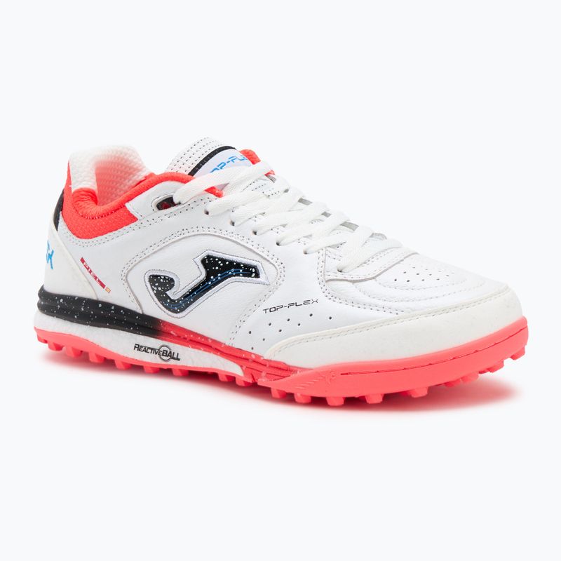 Buty piłkarskie męskie Joma Top Flex Rebound TF white/fluor coral