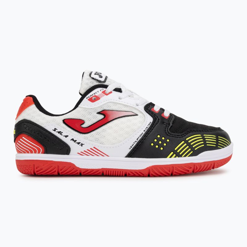 Buty piłkarskie dziecięce Joma Sala Max Jr IN white/black 2