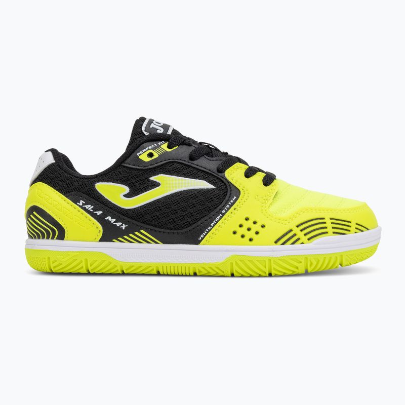 Buty piłkarskie dziecięce Joma Sala Max Jr IN fluor yellow 2