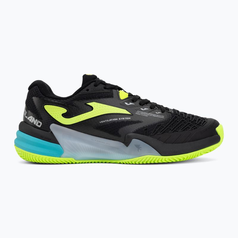 Buty do tenisa męskie Joma Roland C black/fluor yellow 2