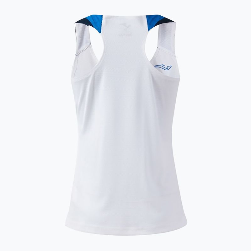 Koszulka tenisowa damska Joma Terra Tank Top white/royal 2