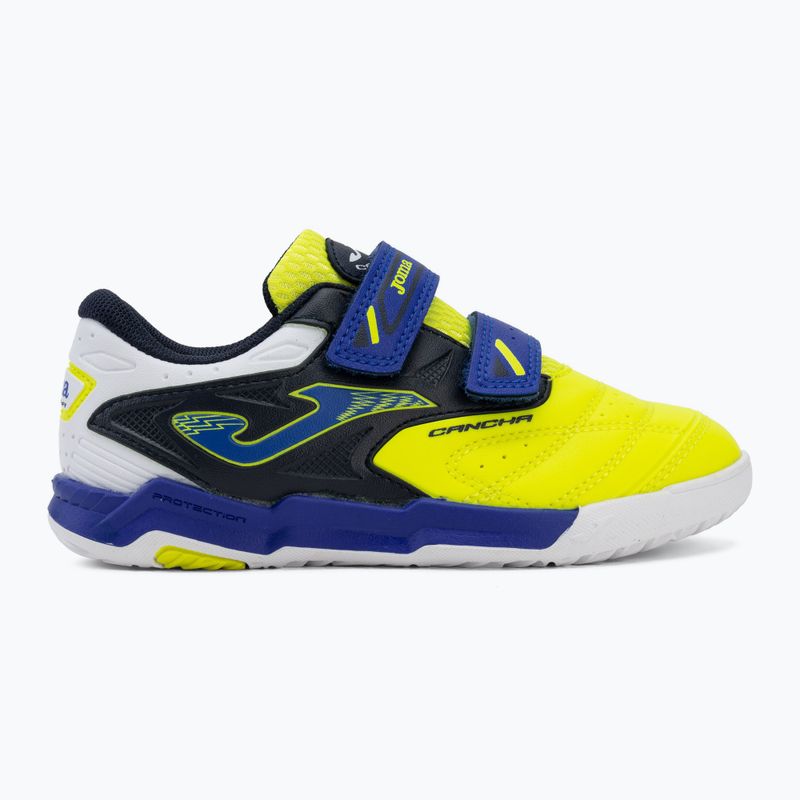 Buty piłkarskie dziecięce Joma Cancha Jr IN fluor yellow 2