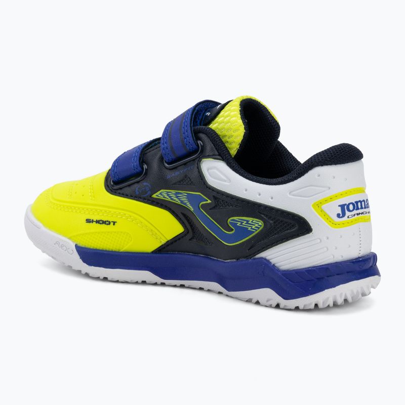 Buty piłkarskie dziecięce Joma Cancha Jr IN fluor yellow 3