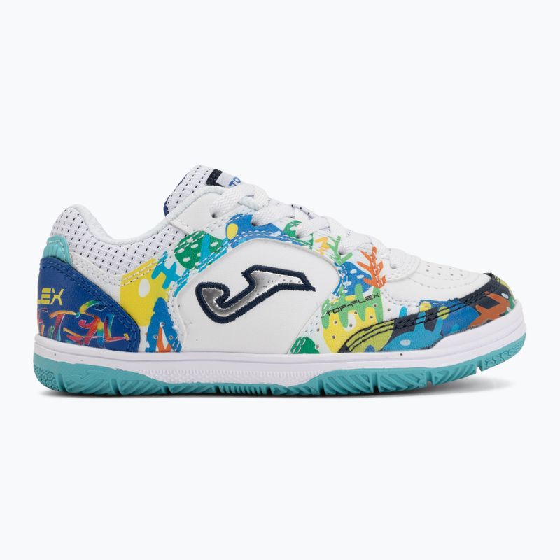 Buty piłkarskie dziecięce Joma Top Flex Jr IN white 2