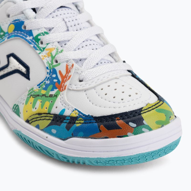 Buty piłkarskie dziecięce Joma Top Flex Jr IN white 7