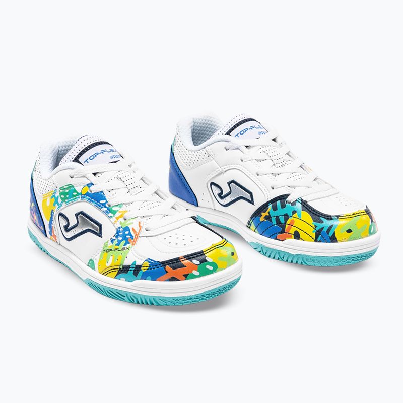 Buty piłkarskie dziecięce Joma Top Flex Jr IN white 2