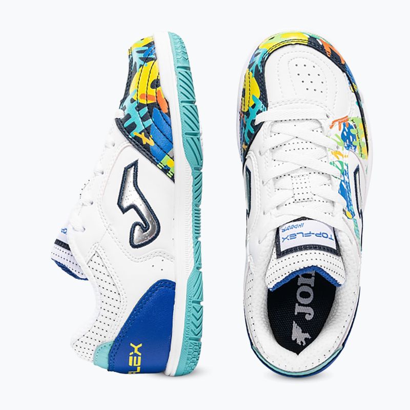 Buty piłkarskie dziecięce Joma Top Flex Jr IN white 4