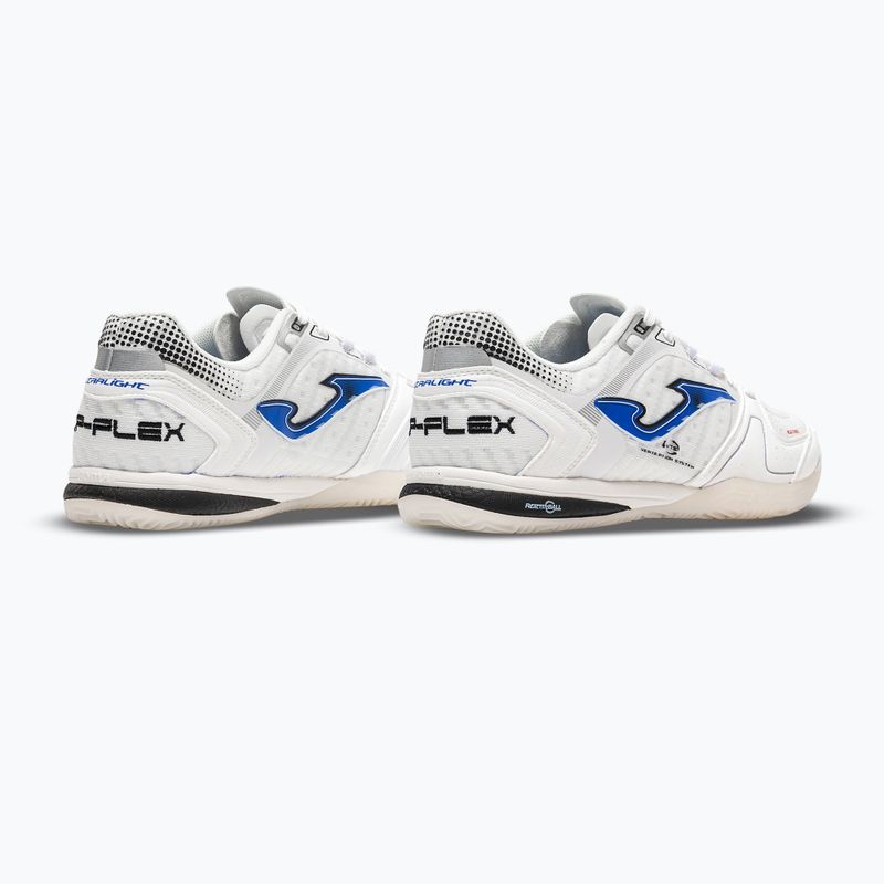 Buty piłkarskie męskie Joma Top Flex Ultralight Indoor white/royal blue 3
