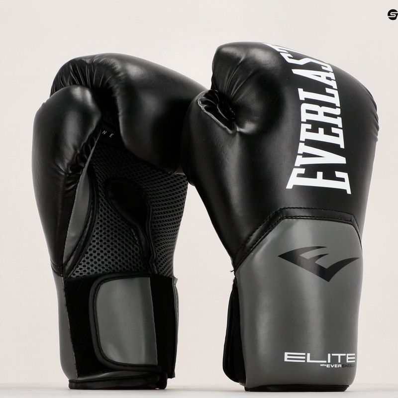 Rękawice bokserskie Everlast Pro Style Elite 2 black/grey 7