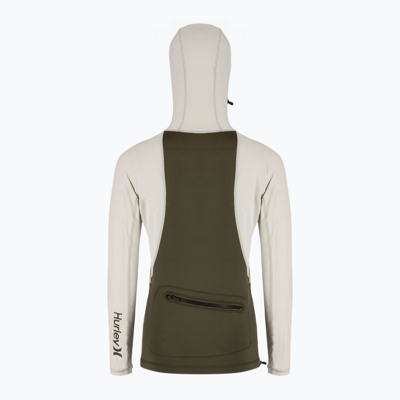 Longsleeve do pływania męski Hurley Coast Guard Hooded Surf Top cargo 2