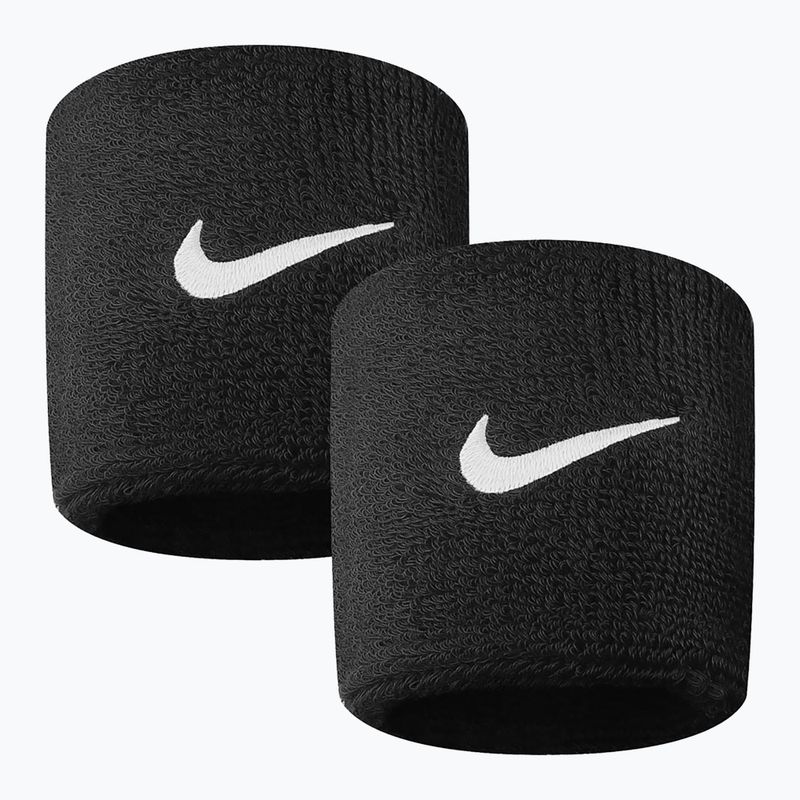 Frotki na nadgarstek Nike Swoosh Wristbands 2 szt. black 2
