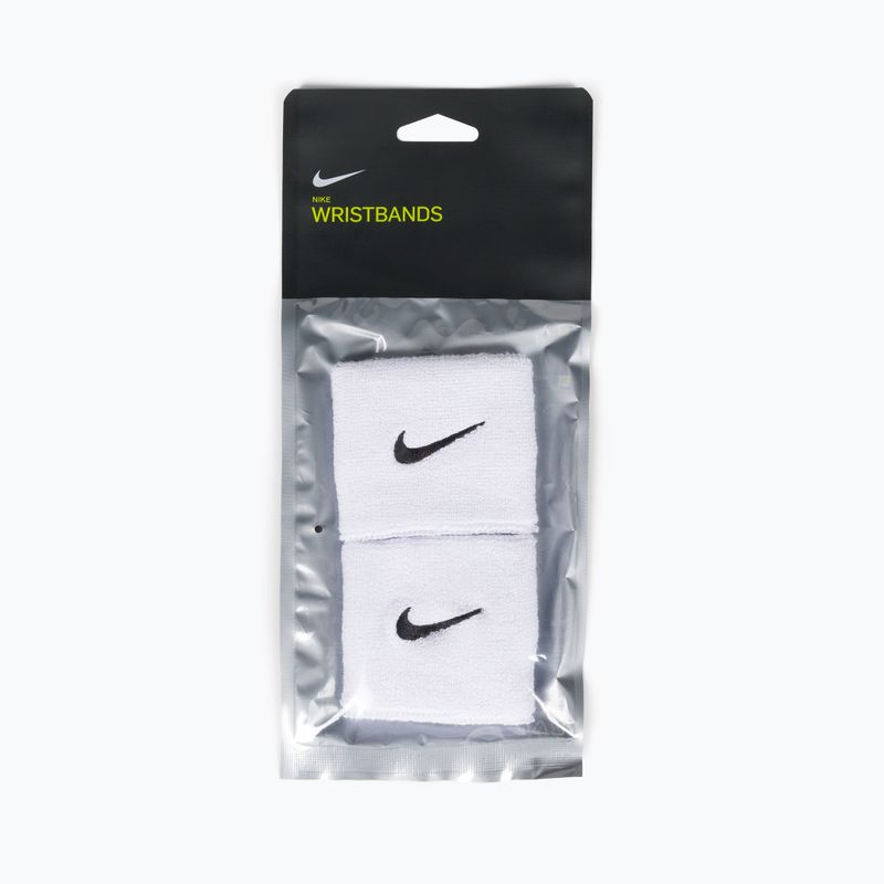 Frotki na nadgarstek Nike Swoosh Wristbands 2 szt. white