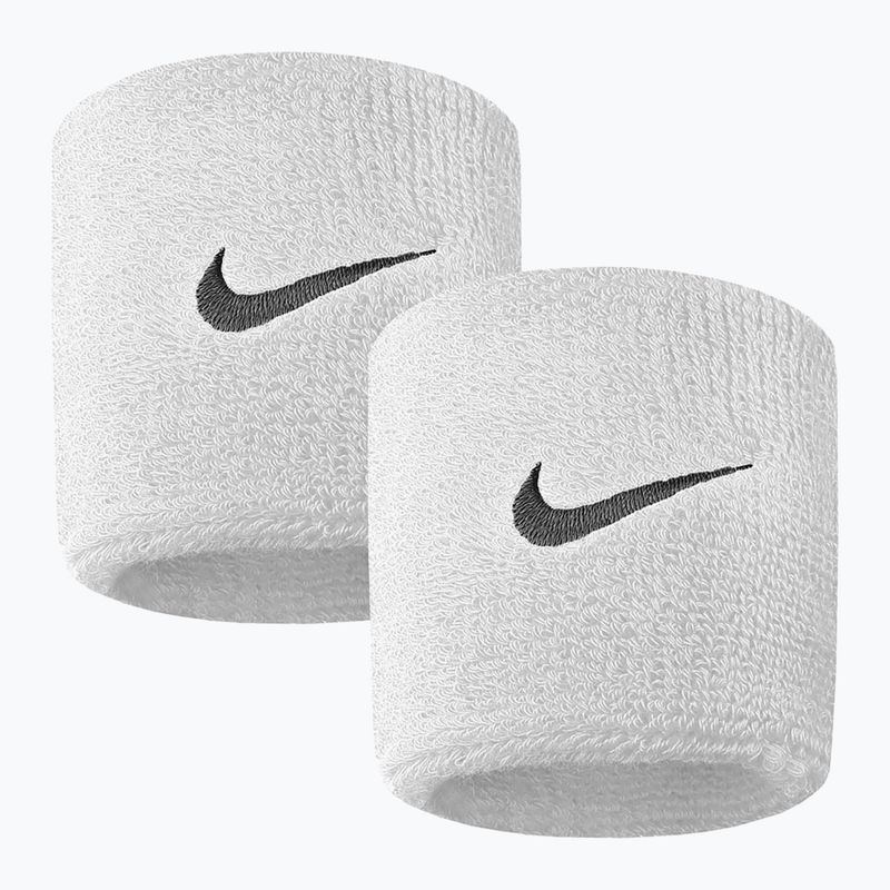Frotki na nadgarstek Nike Swoosh Wristbands 2 szt. white 2