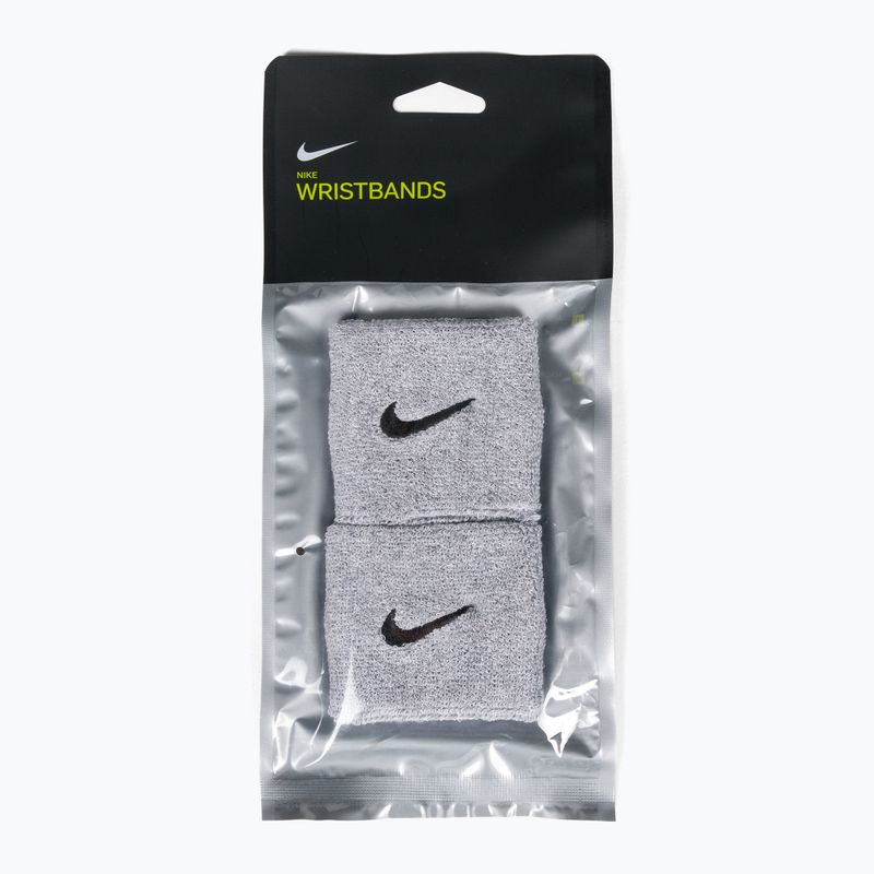 Frotki na nadgarstek Nike Swoosh Wristbands 2 szt. grey