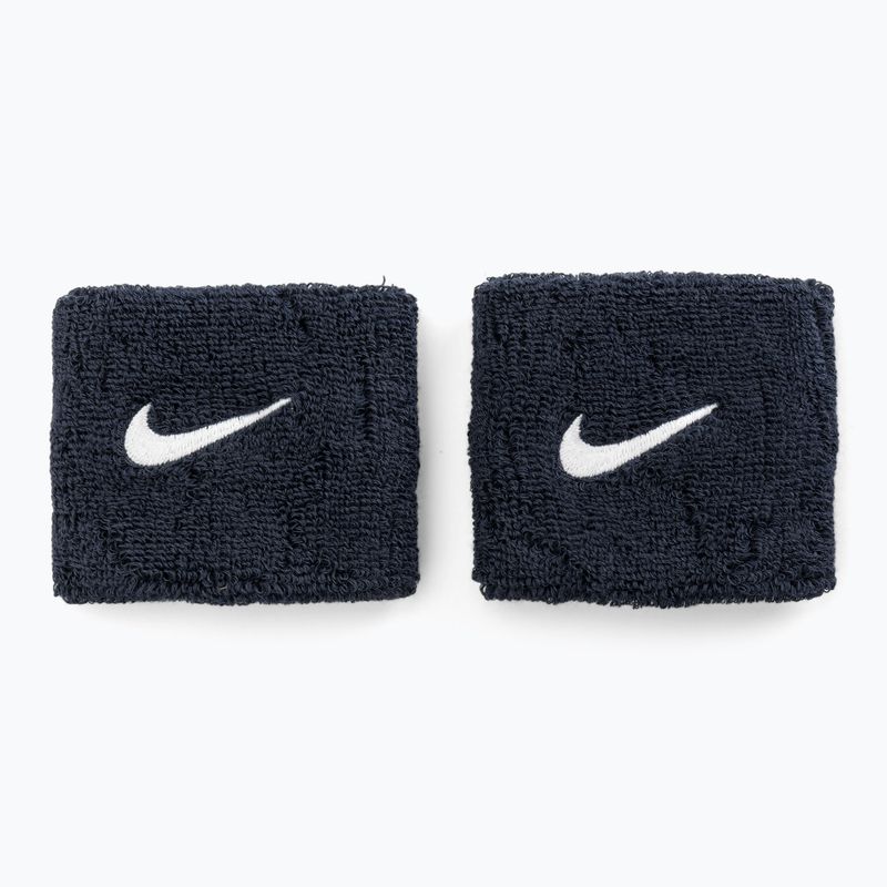 Frotki na nadgarstek Nike Swoosh Wristbands 2 szt. obsidian/white 2