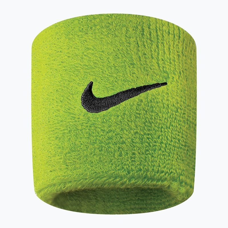 Frotki na nadgarstek Nike Swoosh Wristbands 2 szt. atomic green/black