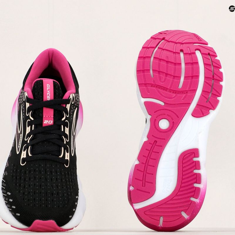 Buty do biegania damskie Brooks Glycerin 20 black/fuchsia/linen 13