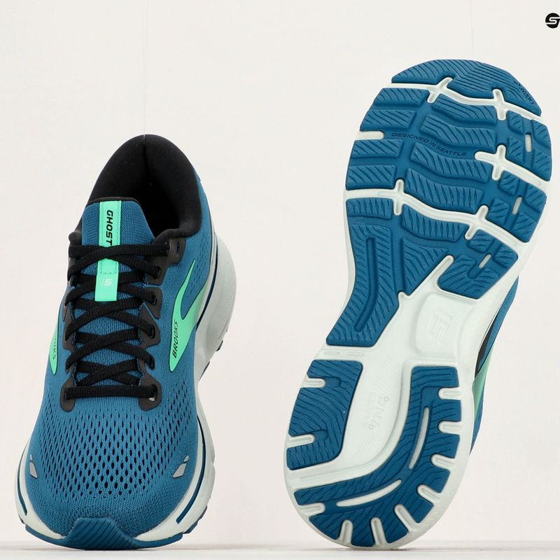 Buty do biegania męskie Brooks Ghost 15 morrocan blue/black/spring bud 21