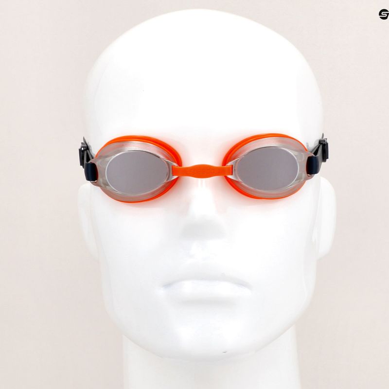Okulary do pływania dziecięce Speedo Jet Mirror navy/volcanic orange/chrome 11