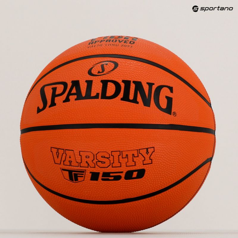 Piłka do koszykówki Spalding TF-150 Varsity Logo FIBA pomarańczowa rozmiar 7 5