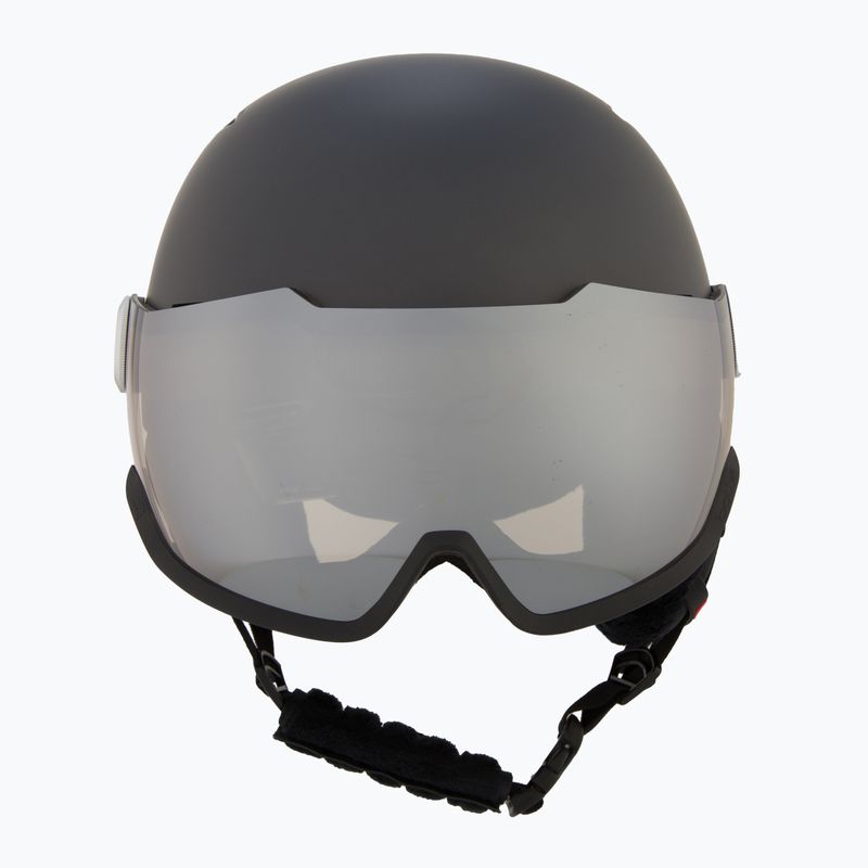 Kask narciarski Bollé Might Visor titanium red matte/brown gun 2