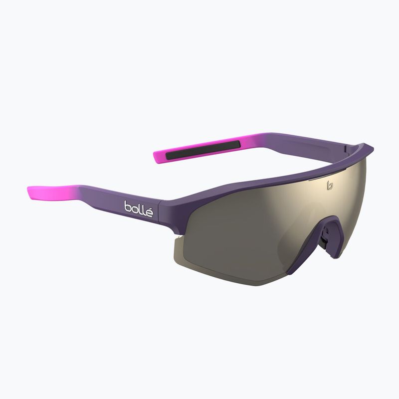 Okulary przeciwsłoneczne Bollé Lightshifter burgundy pink matte/tns gold