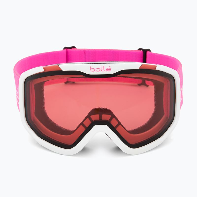 Gogle narciarskie dziecięce Bollé Rocket white& pink matte/vermillon 2
