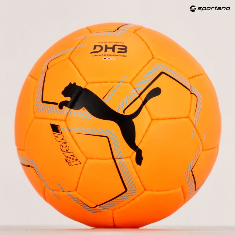Piłka do piłki ręcznej PUMA Nova Match fluo orange/blue atoll rozmiar 2 6