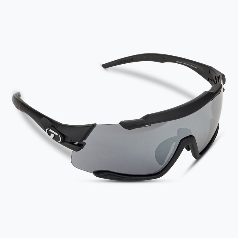 Okulary przeciwsłoneczne Tifosi Aethon matte black/smoke/ac red/clear 2