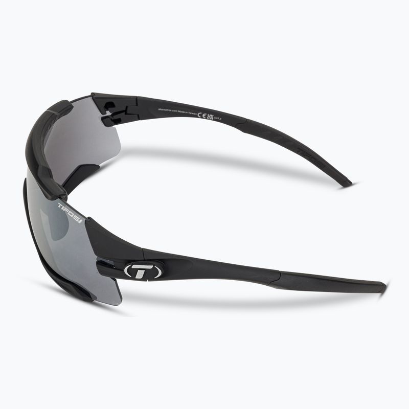 Okulary przeciwsłoneczne Tifosi Aethon matte black/smoke/ac red/clear 5