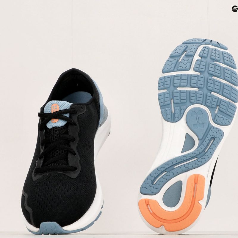 Buty do biegania damskie Under Armour Hovr Sonic 6 black/blue granite/bubble peach 12